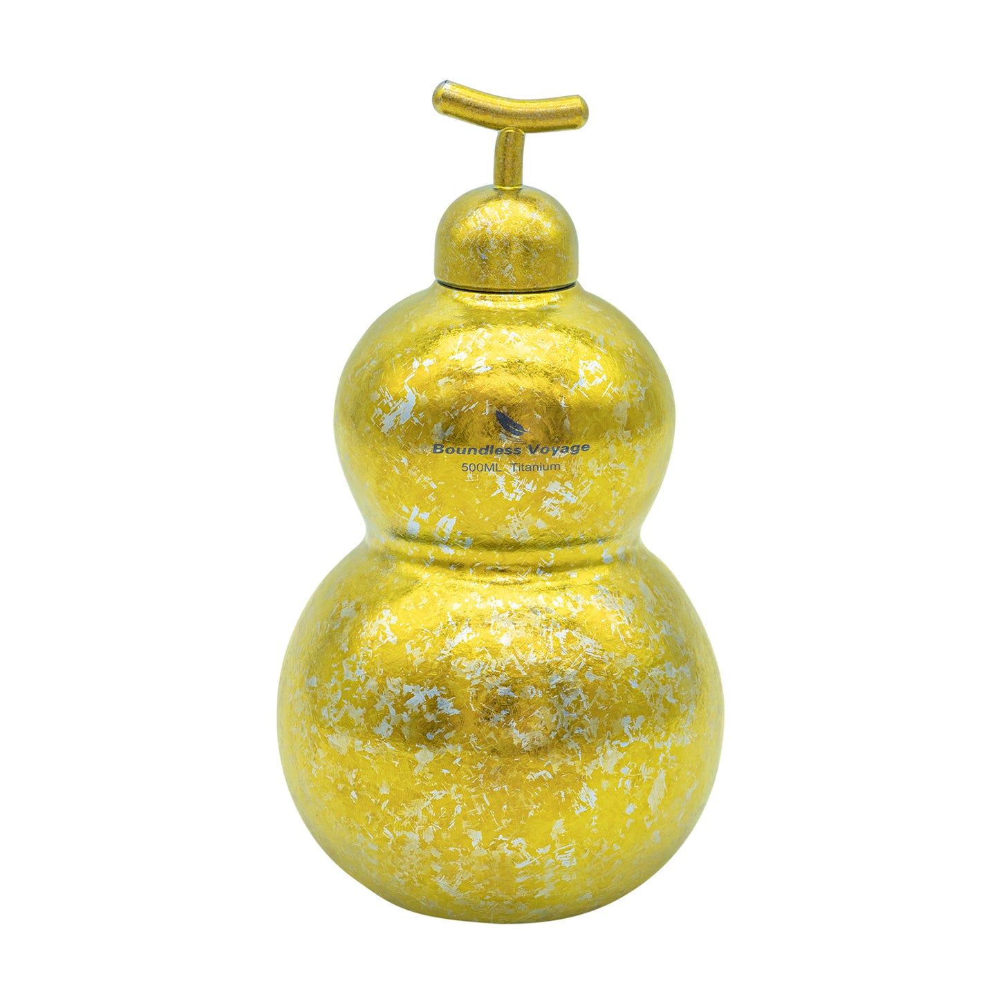 Boundless Voyage Titanium Crystallized Gourd Bottle 500ml Whiskey Alcohol Drink ware for Outdoor Camping Hiking Ti3270D