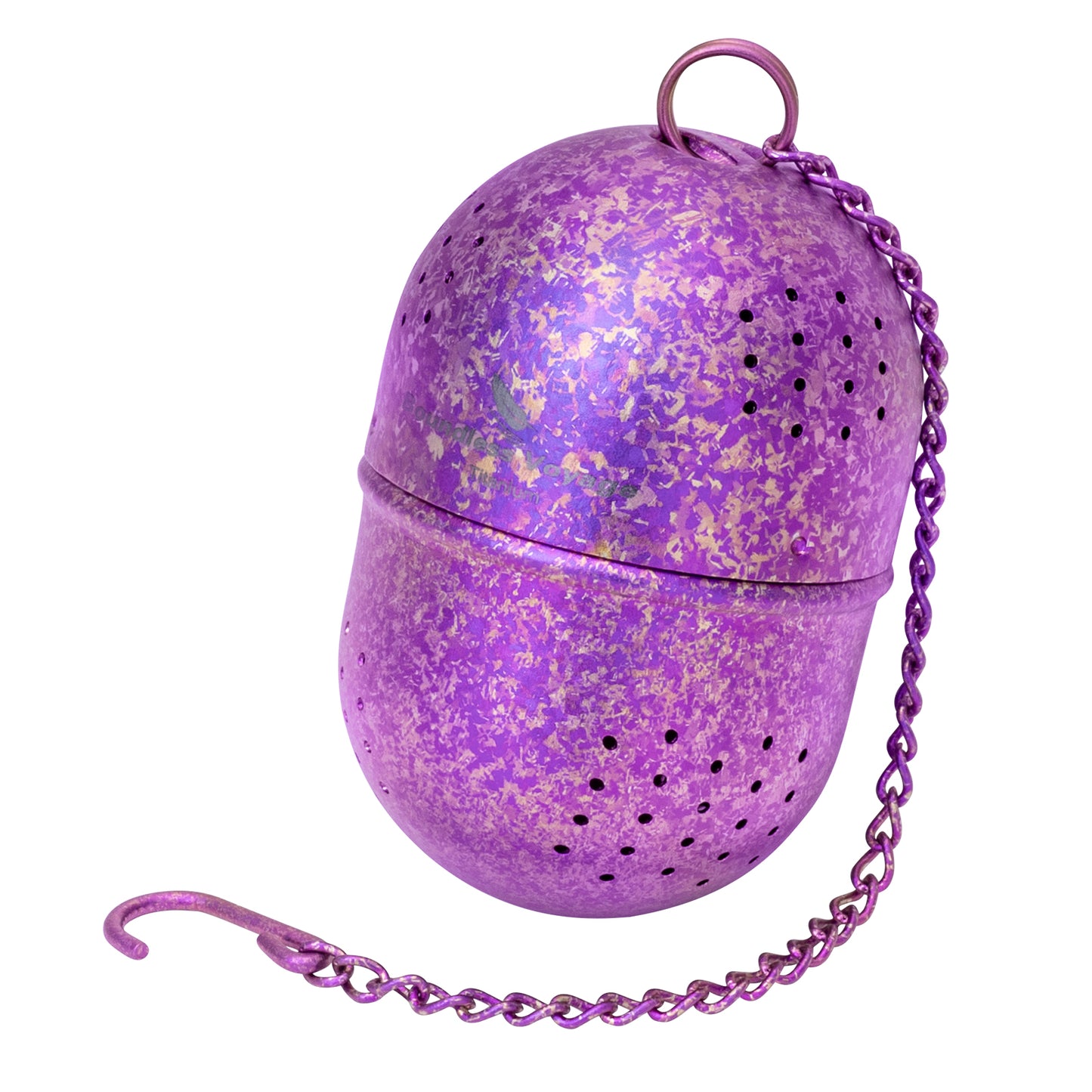 Boundless Voyage Ultralight Titanium Tea Ball Infuser with Extended Chain, Fine Mesh Strainer for Loose Tea & Spices, Reusable Filter for Mugs Teapots Home Kitchen Teaware Ti3207A
