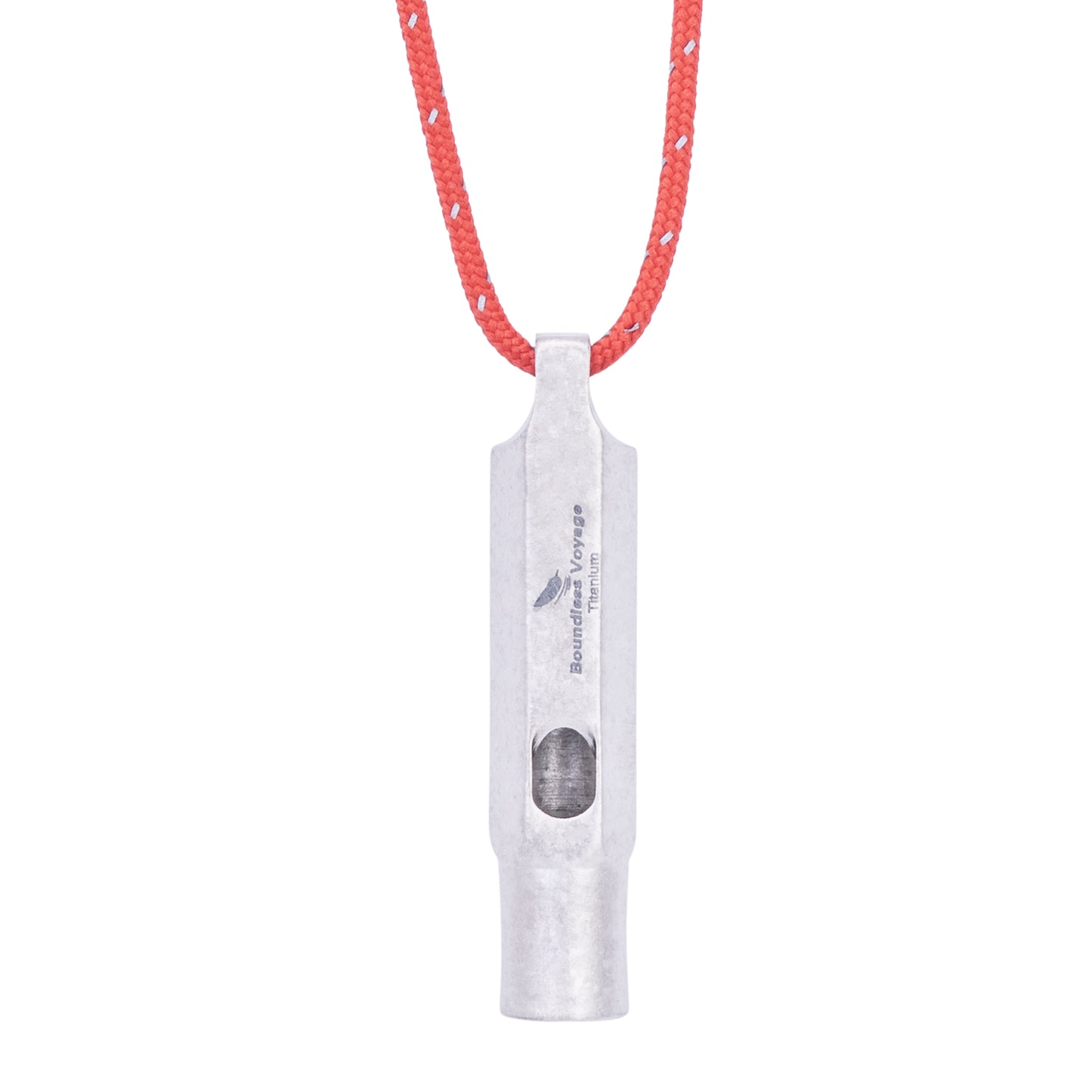 Boundless Voyage Titanium Whistle Emergency Survival Safety Whistles with Lanyard Loud for Outdoor Camping Hiking Coaches Training Sports Keychain Whistle  Ti9015O