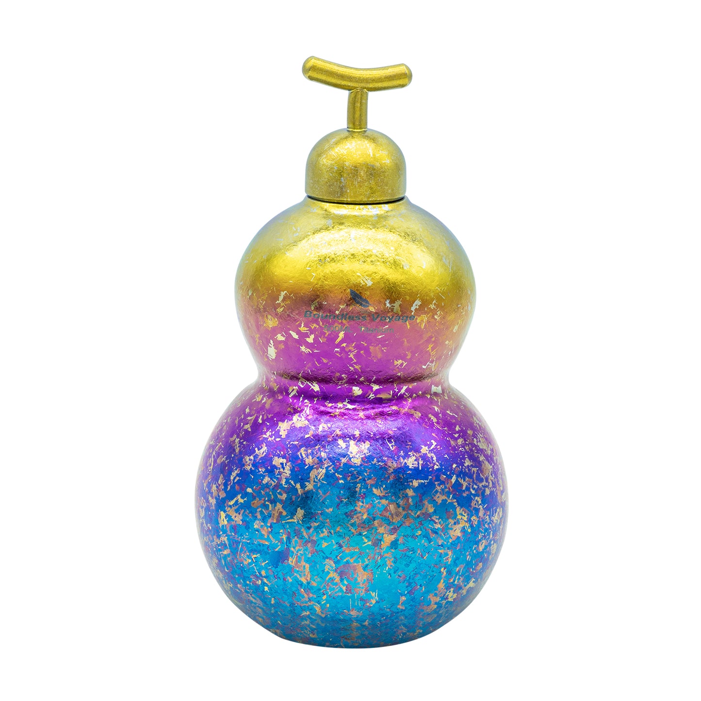 Boundless Voyage Titanium Crystallized Gourd Bottle 500ml Whiskey Alcohol Drink ware for Outdoor Camping Hiking Ti3270D
