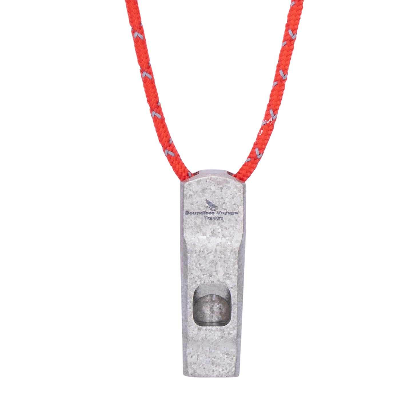 Boundless Voyage Titanium Whistle Emergency Survival Safety Whistles with Lanyard Loud for Outdoor Camping Hiking Coaches Training Sports Keychain Whistle Ti9020O