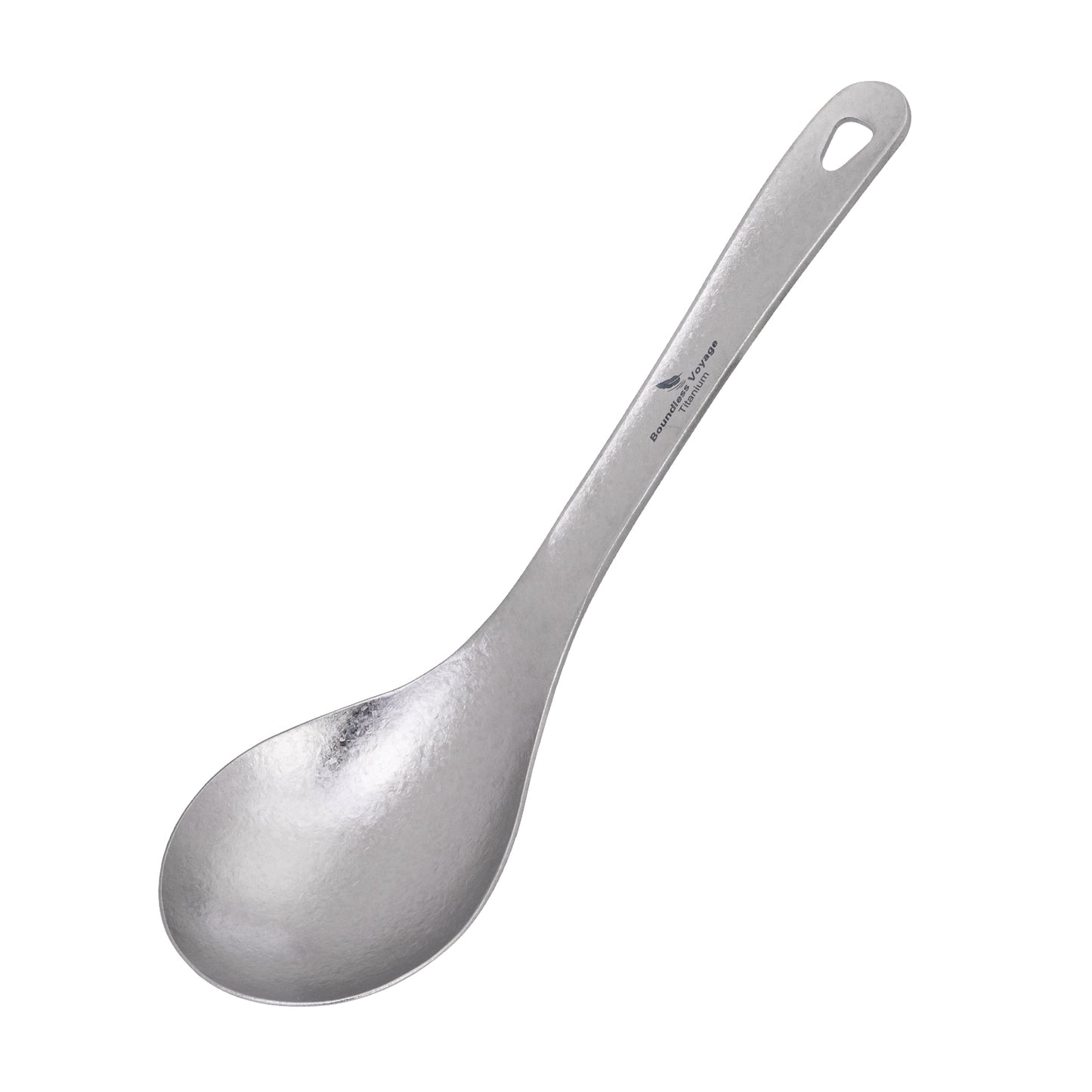 Boundless Voyage Thickened Pure Titanium Long Handle Ladle | Deep Bowl Soup Scoop for Porridge, Stew & Sauce, Kitchen & Camping Cooking Utensil Ti1038T