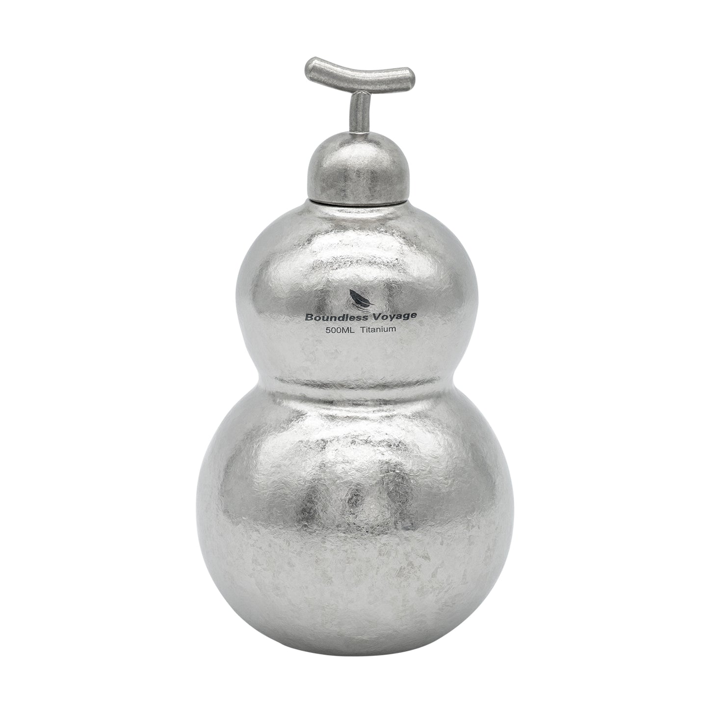 Boundless Voyage Titanium Crystallized Gourd Bottle 500ml Whiskey Alcohol Drink ware for Outdoor Camping Hiking Ti3270D