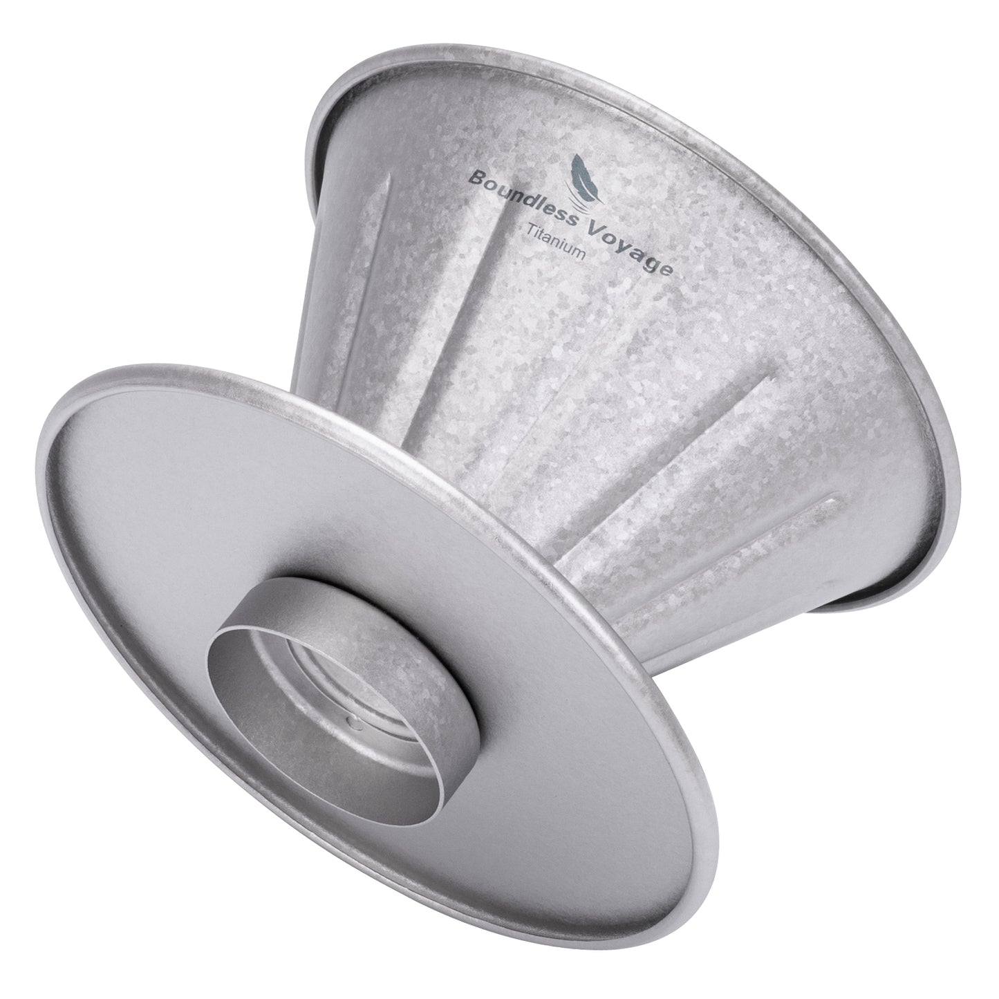 Boundless Voyage Titanium Pour Over Coffee Dripper | Reusable Cone Coffee Strainer Filter, 1-2 Cup Single Serve Coffee Brewer for Travel Camping Home Ti6005P