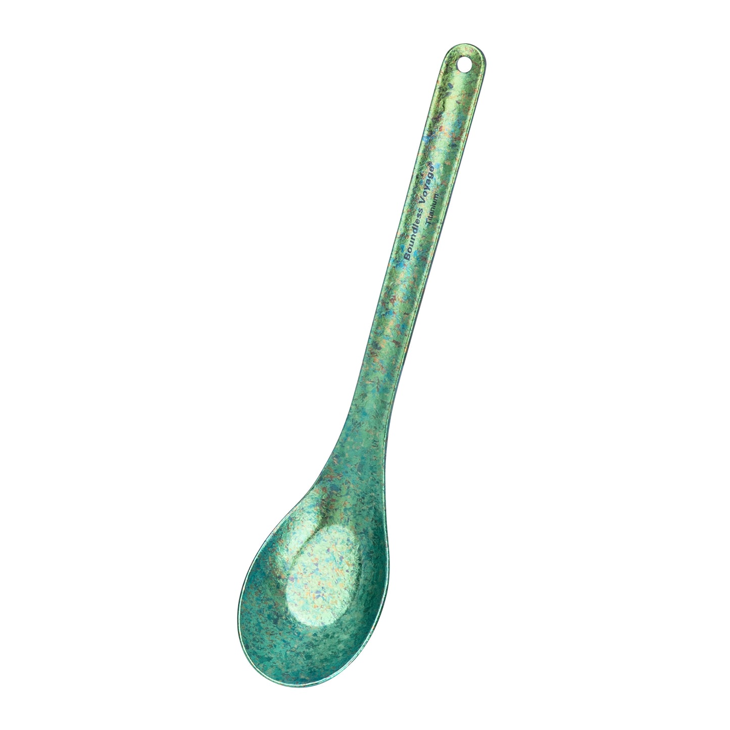 Boundless Voyage Long Handle Pure Titanium Soup Spoon | Ultralight Reusable Cutlery for Camping, Hiking & Daily Use Ti1029T