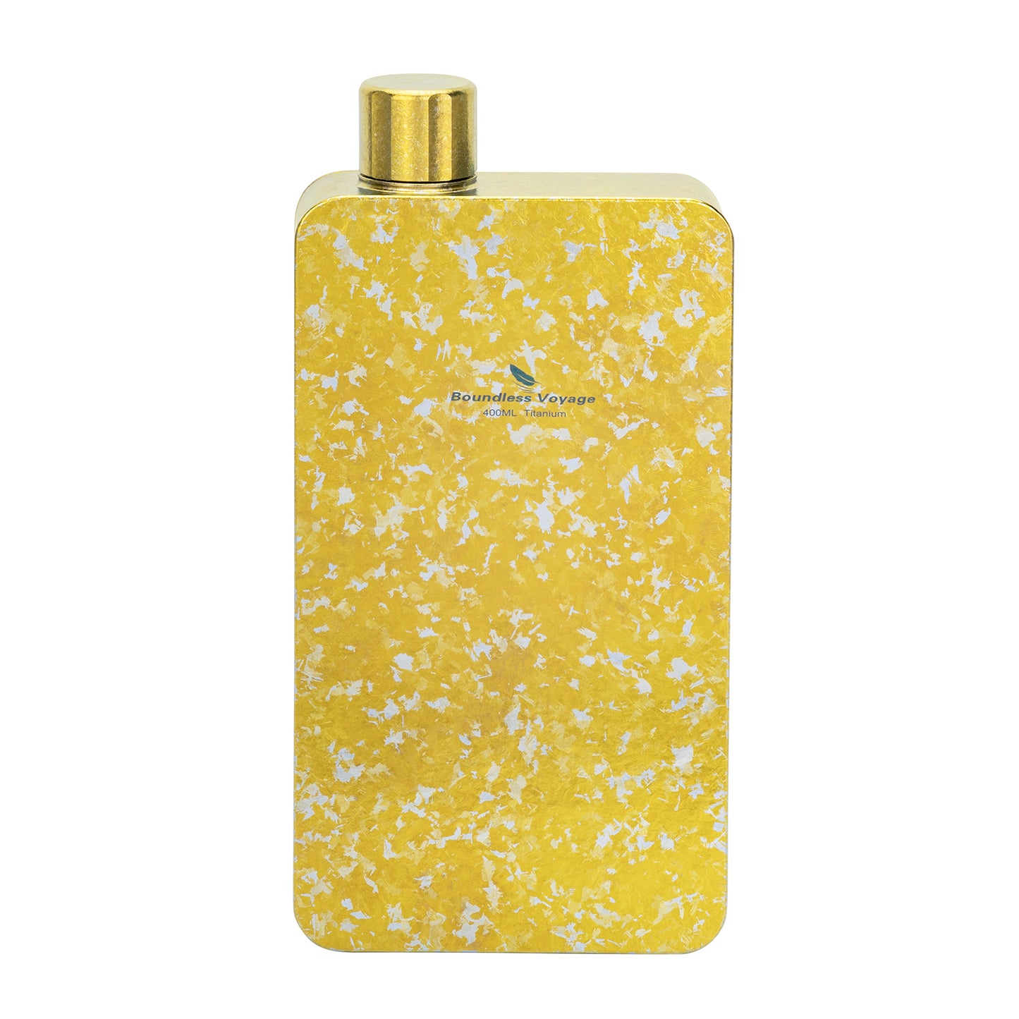 Boundless Voyage Titanium Flask 400ml, Camping & Travel Metal Liquor Bottle, Ultra-Light Square Design, Gift for Men & Outdoor Enthusiasts
