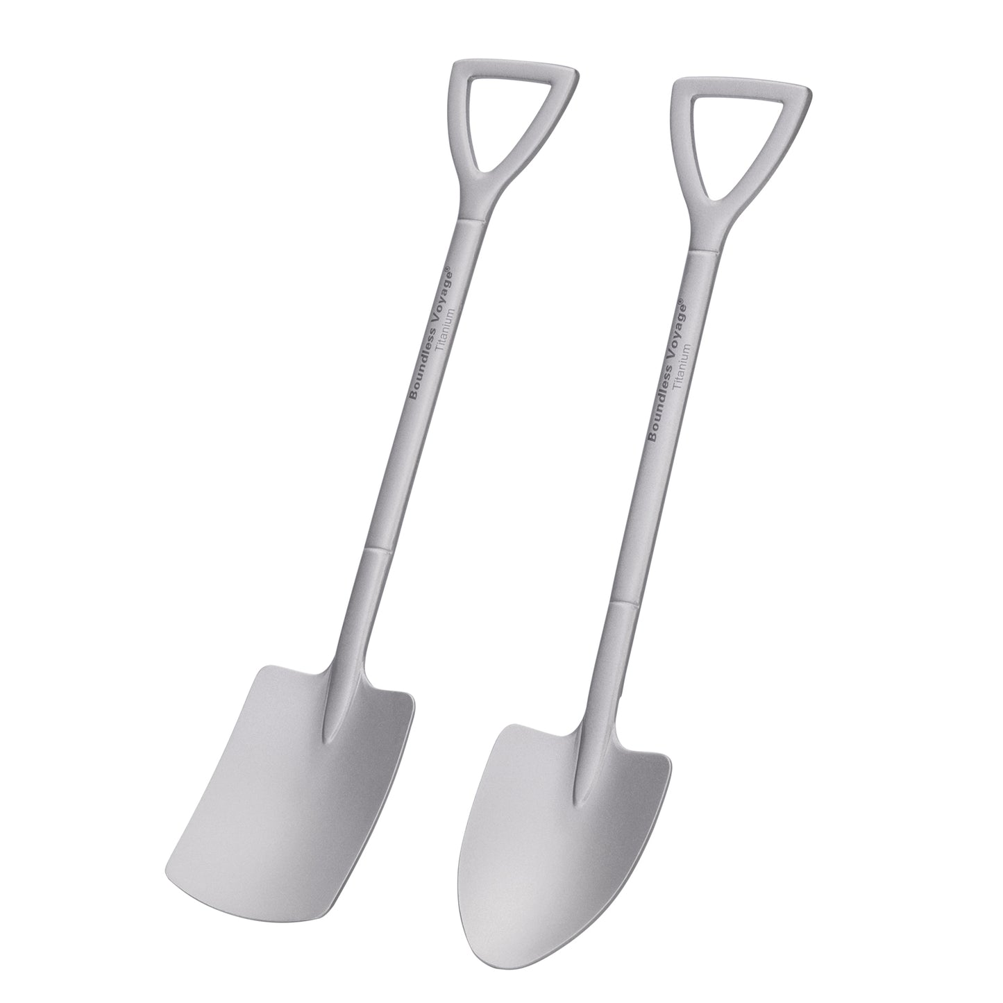 Boundless Voyage Mini Shovel-Shaped Titanium Spoon, Lightweight Durable Cute Dessert Ice Cream Fruit Spoon for Camping Home Tableware  Ti1131T