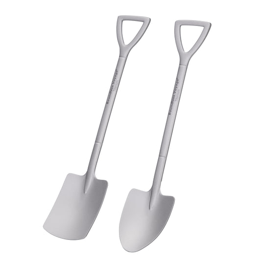 Boundless Voyage Mini Shovel-Shaped Titanium Spoon, Lightweight Durable Cute Dessert Ice Cream Fruit Spoon for Camping Home Tableware  Ti1131T