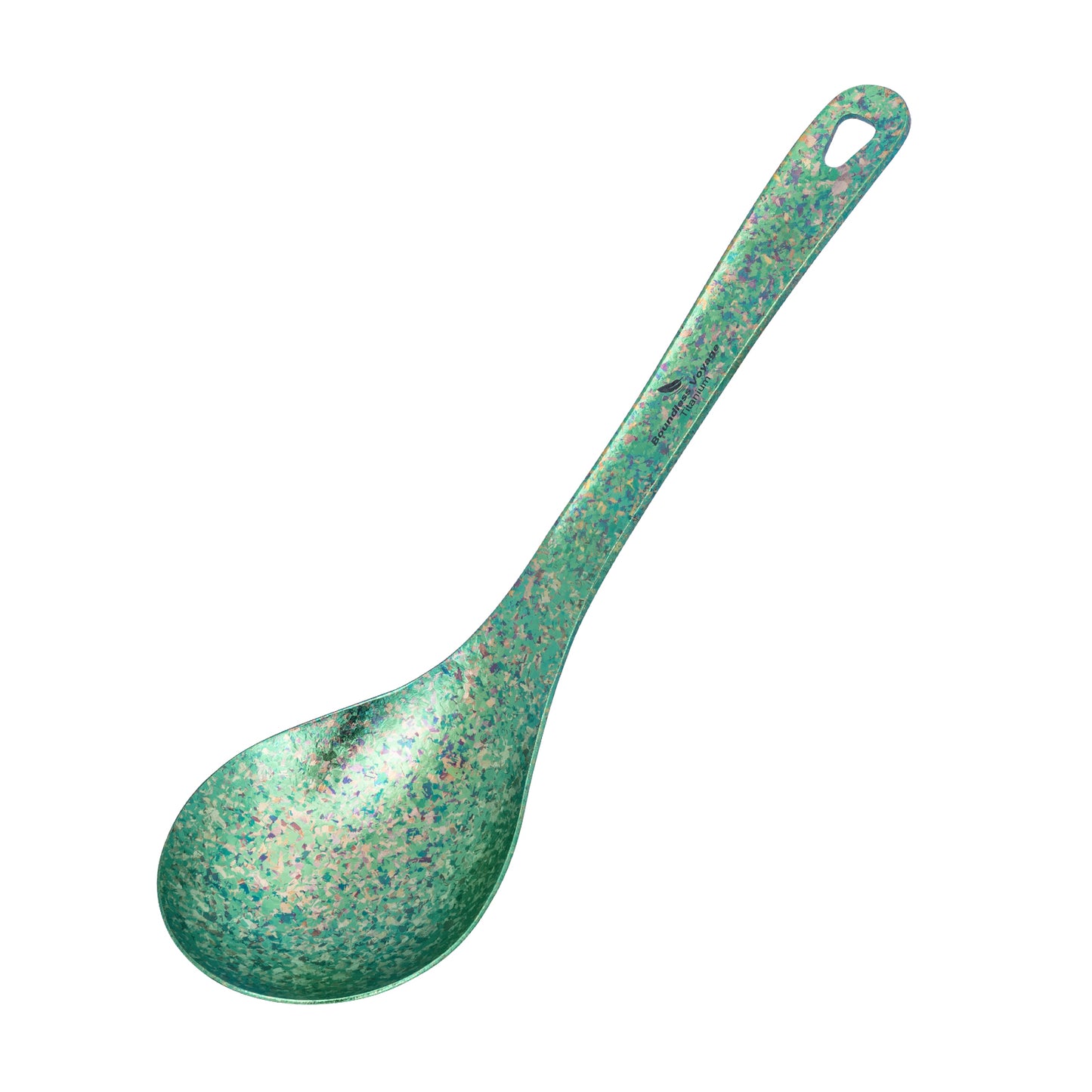 Boundless Voyage Thickened Pure Titanium Long Handle Ladle | Deep Bowl Soup Scoop for Porridge, Stew & Sauce, Kitchen & Camping Cooking Utensil Ti1038T