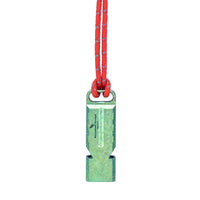 Boundless Voyage Titanium Dual Tube Survival Whistle, High Decibel Emergency Whistle, Lightweight & Durable Outdoor Safety Whistle for Camping Hiking Backpacking Ti9029O