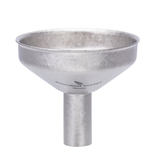 Boundless Voyage Titanium Funnel for Kitchen Bar Camping Lightweight Portable Durable No-Spill Metal Refilling Tool for Liquids, Oil, Wine, Soy Sauce & Spices, Dishwasher Safe Ti3070D