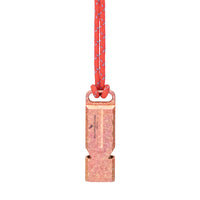 Boundless Voyage Titanium Dual Tube Survival Whistle, High Decibel Emergency Whistle, Lightweight & Durable Outdoor Safety Whistle for Camping Hiking Backpacking Ti9029O