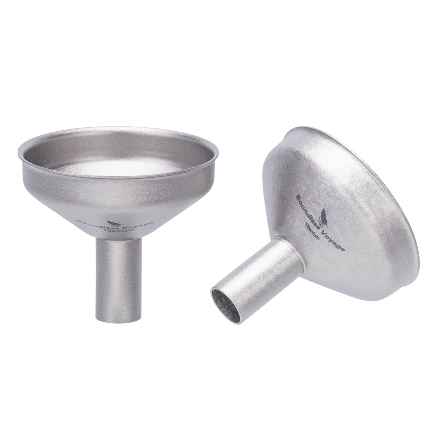 Boundless Voyage Titanium Funnel for Kitchen Bar Camping Lightweight Portable Durable No-Spill Metal Refilling Tool for Liquids, Oil, Wine, Soy Sauce & Spices, Dishwasher Safe Ti3070D