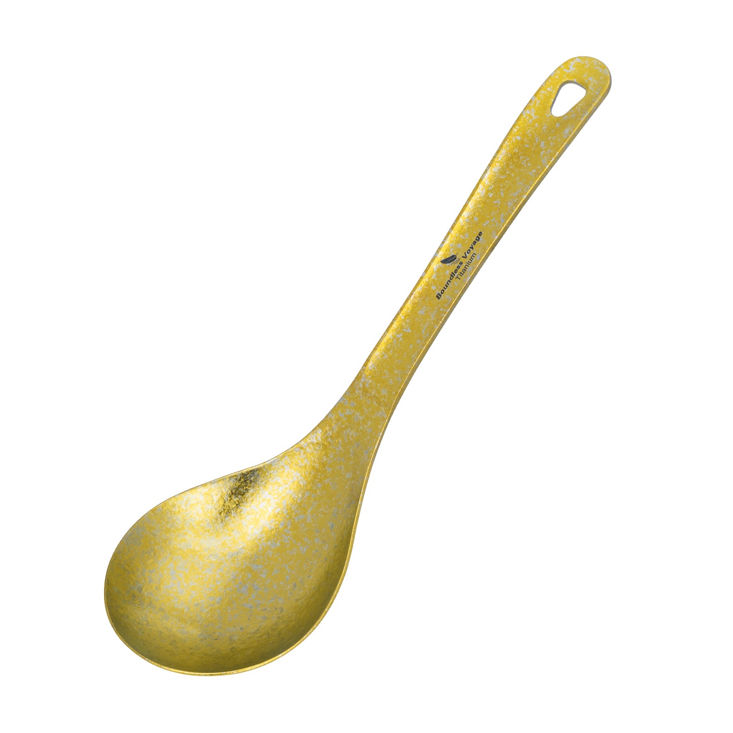 Boundless Voyage Thickened Pure Titanium Long Handle Ladle | Deep Bowl Soup Scoop for Porridge, Stew & Sauce, Kitchen & Camping Cooking Utensil Ti1038T
