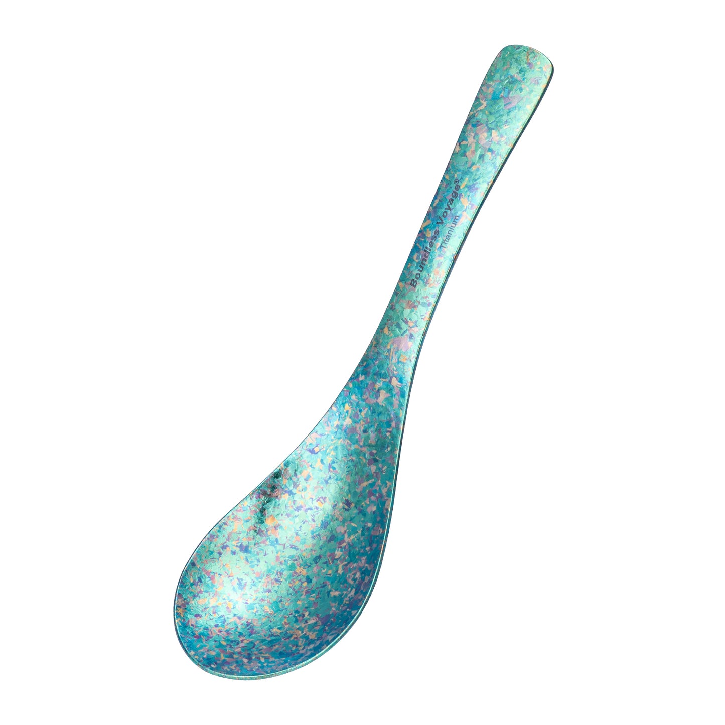 Boundless Voyage Titanium Soup Spoon 155mm One-Piece Ultralight Camping Cutlery for Outdoor Home Ti1067T