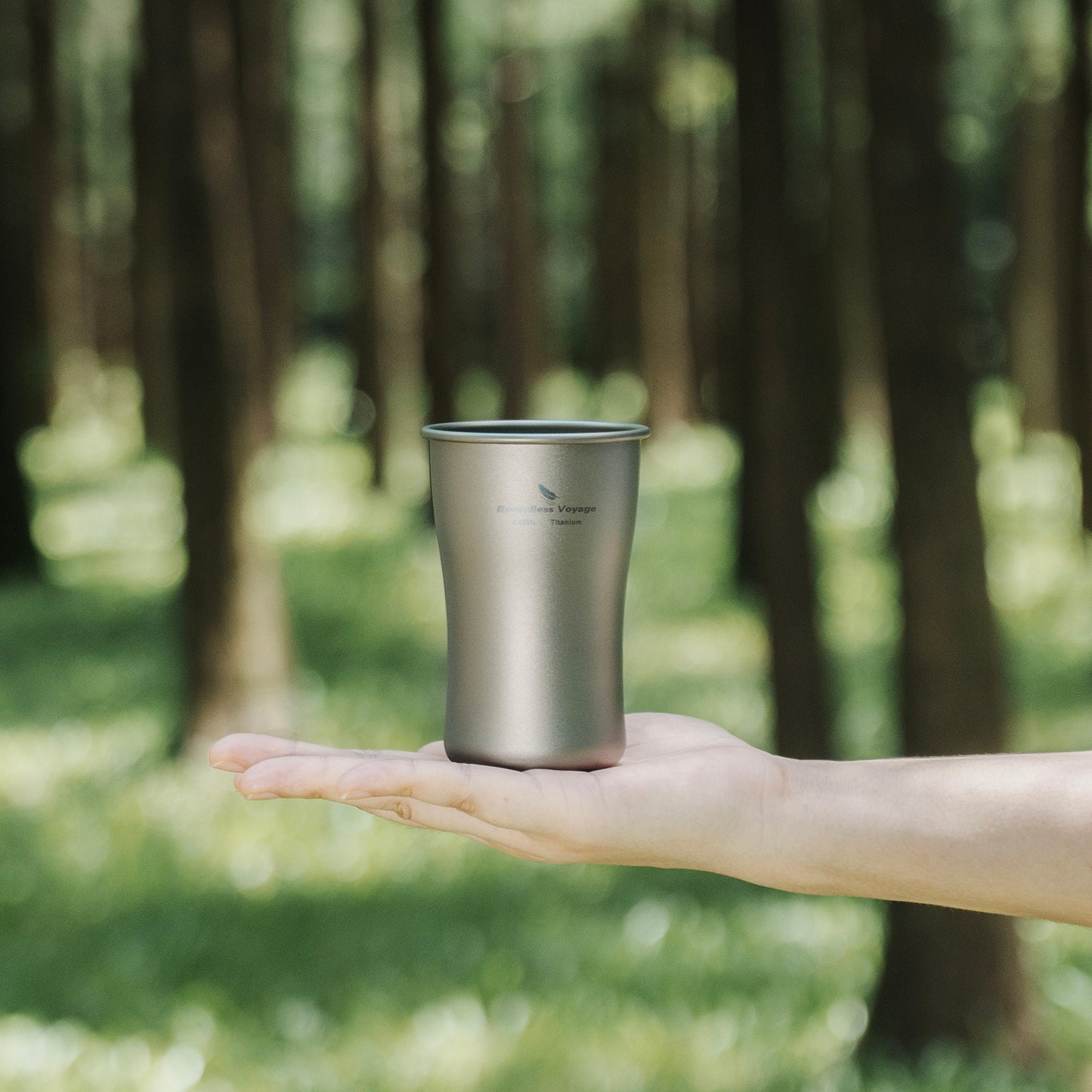 Boundless Voyage 240ml/380ml/600ml Pure Titanium Beer Mug | Ultralight Coffee & Juice Tea Cup for Outdoor Camping & Picnic Ti3231D-Ti3234D