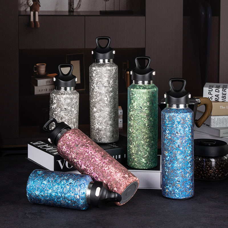 Boundless Voyage Titanium Thermos Vacuum Water Bottle Double-Walled Lightweight Leak-Proof Sport Bottle for Travel Outdoor Office