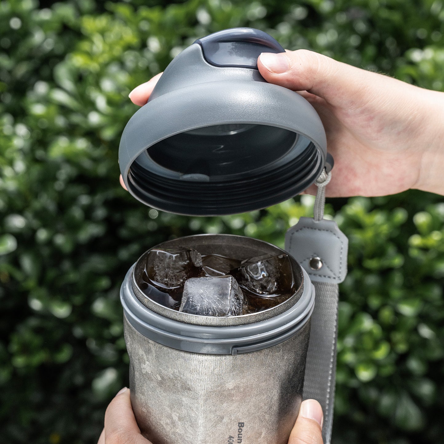 Boundless Voyage 400ml Titanium Vacuum Insulated Travel Coffee Mug , Spill-Proof Thermal Cup for Hot & Cold Drinks  Ti3236D