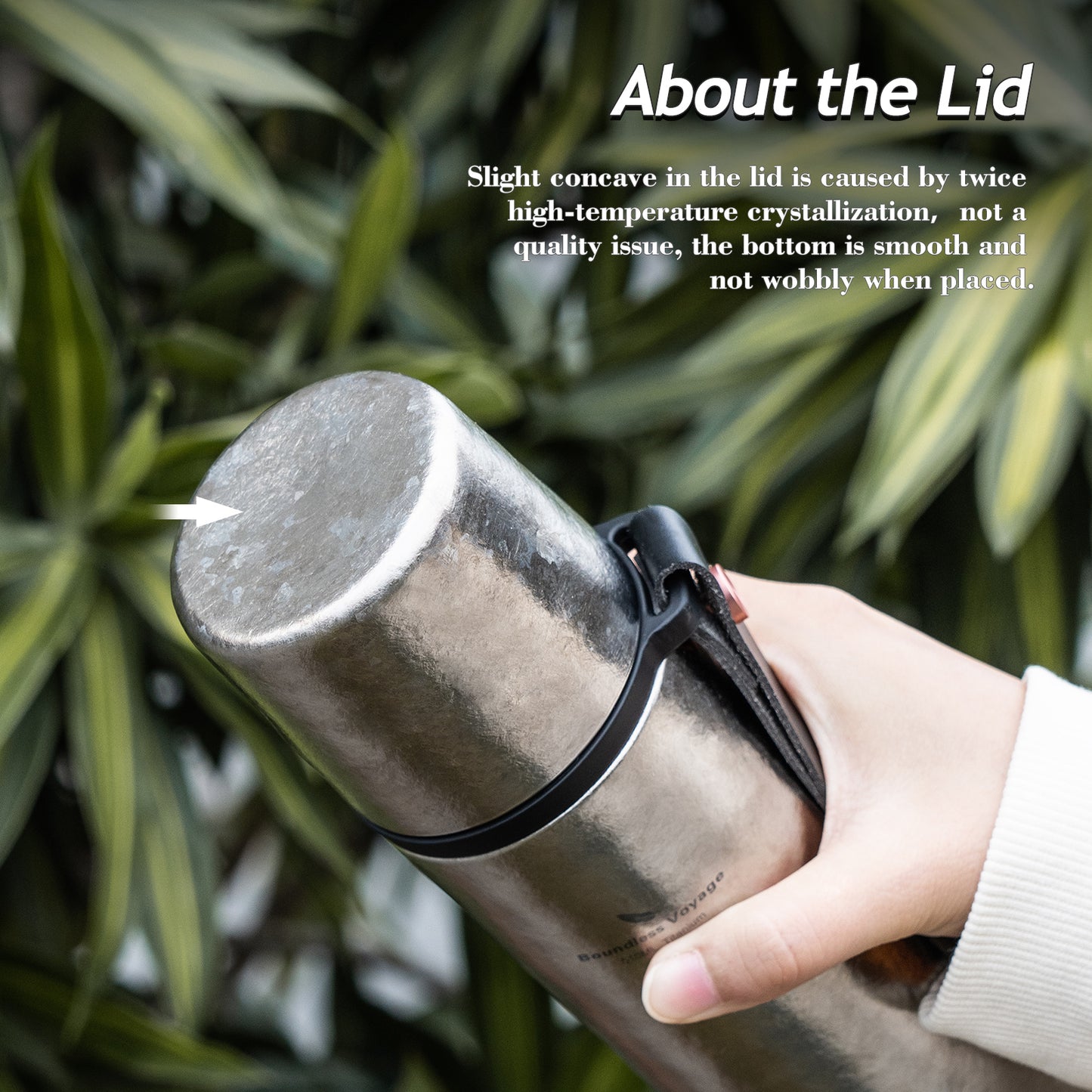 Boundless voyage Titanium Vacuum-Insulated Beverage Bottle Large Capacity 510ml Outdoor Portable Vacuum Flask water bottles Hiking water bottle Ti3011D