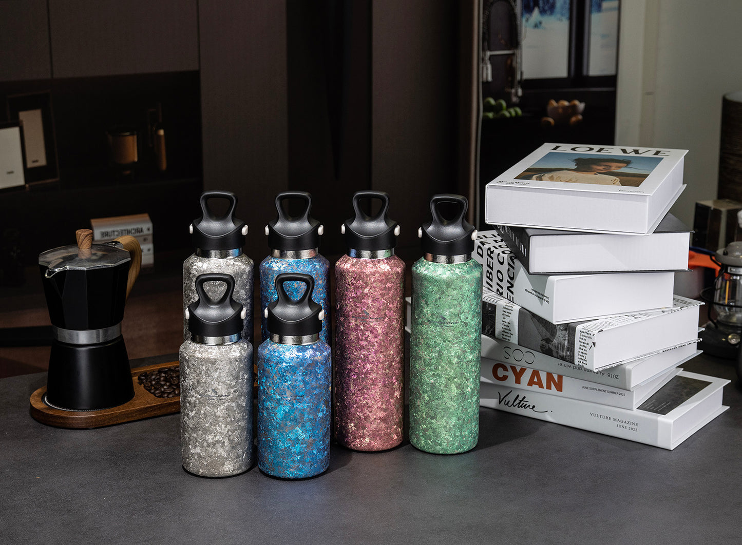 Boundless Voyage Titanium Thermos Vacuum Water Bottle Double-Walled Lightweight Leak-Proof Sport Bottle for Travel Outdoor Office