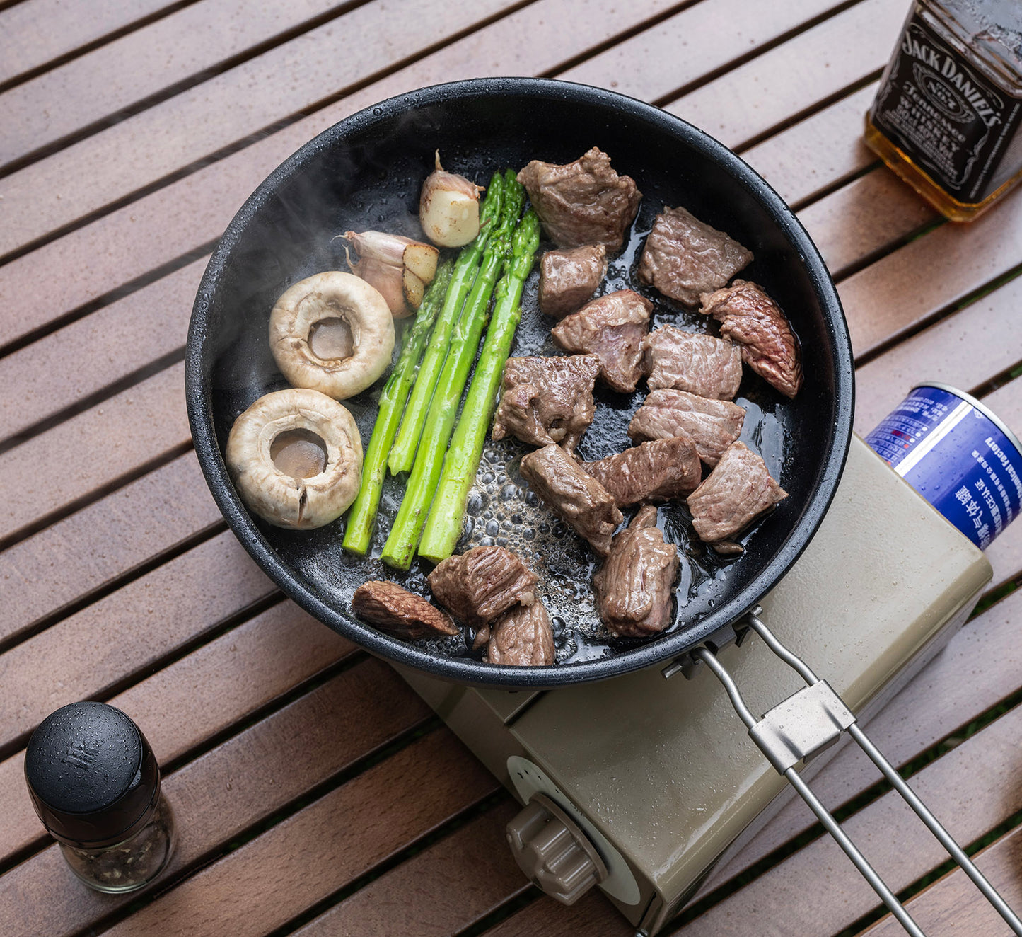 Boundless Voyage Pure Titanium Non-Stick Frying Pan with Foldable Handle, Ultralight Camping Skillet , Portable Outdoor Cookware for Backpacking, Picnic Ti2069C/Ti2070C