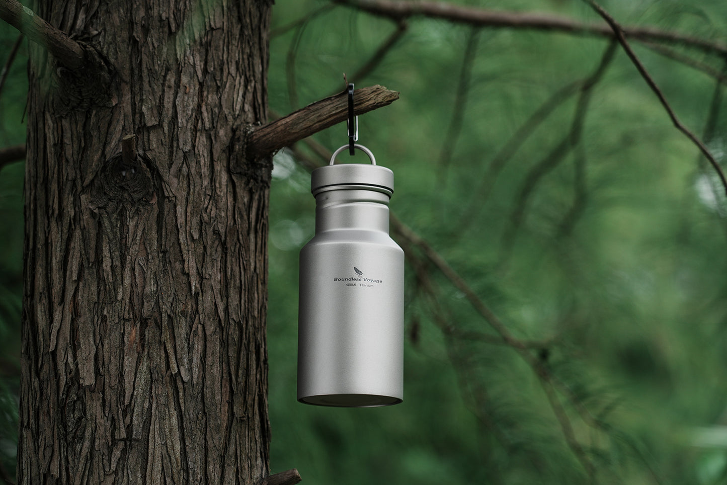 Boundless Voyage Titanium Water Bottle with Lid Reusable Sport Drinking Bottle for Camping Hiking Picnic Climbing Running Tea Coffee