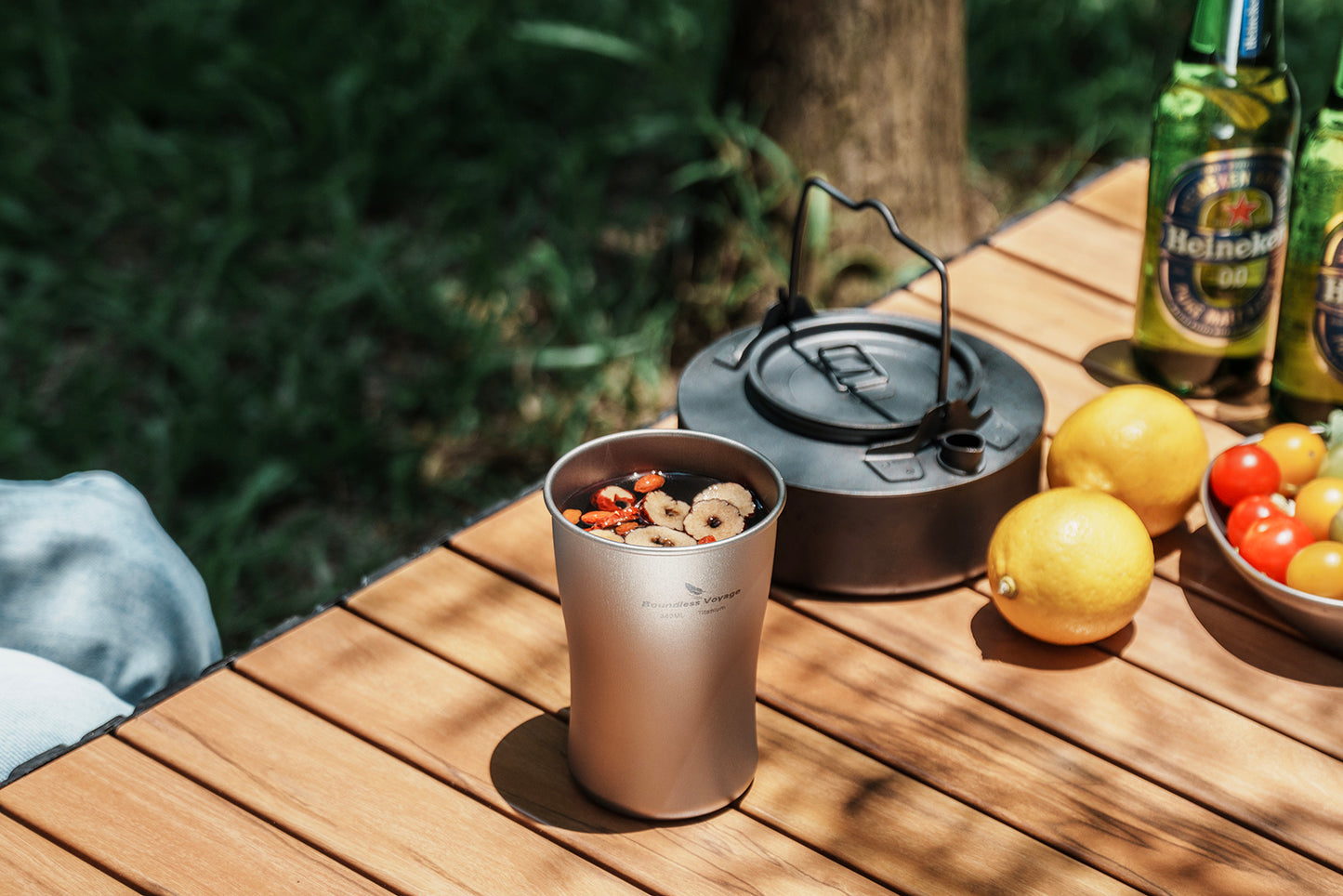 Boundless Voyage 240ml/380ml/600ml Pure Titanium Beer Mug | Ultralight Coffee & Juice Tea Cup for Outdoor Camping & Picnic Ti3231D-Ti3234D