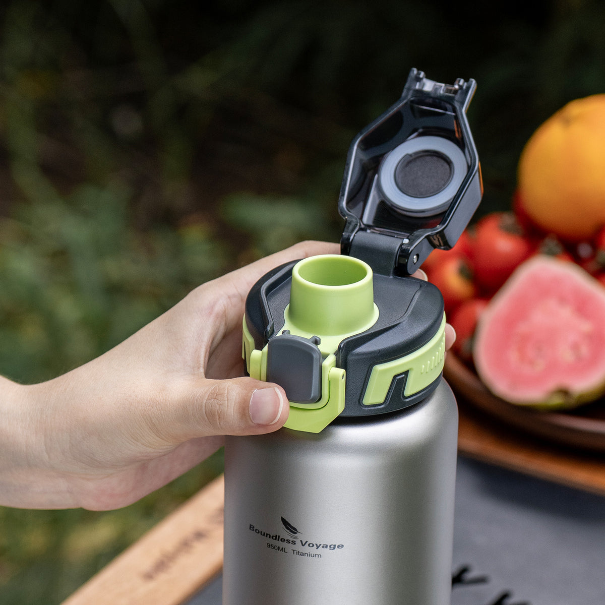PP drinking lid for 950ml titanium water bottle