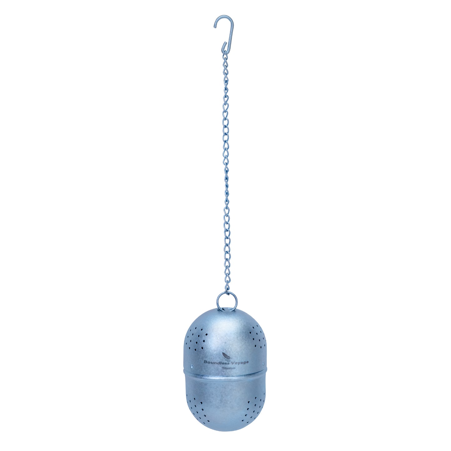 Boundless Voyage Ultralight Titanium Tea Ball Infuser with Extended Chain, Fine Mesh Strainer for Loose Tea & Spices, Reusable Filter for Mugs Teapots Home Kitchen Teaware Ti3207A