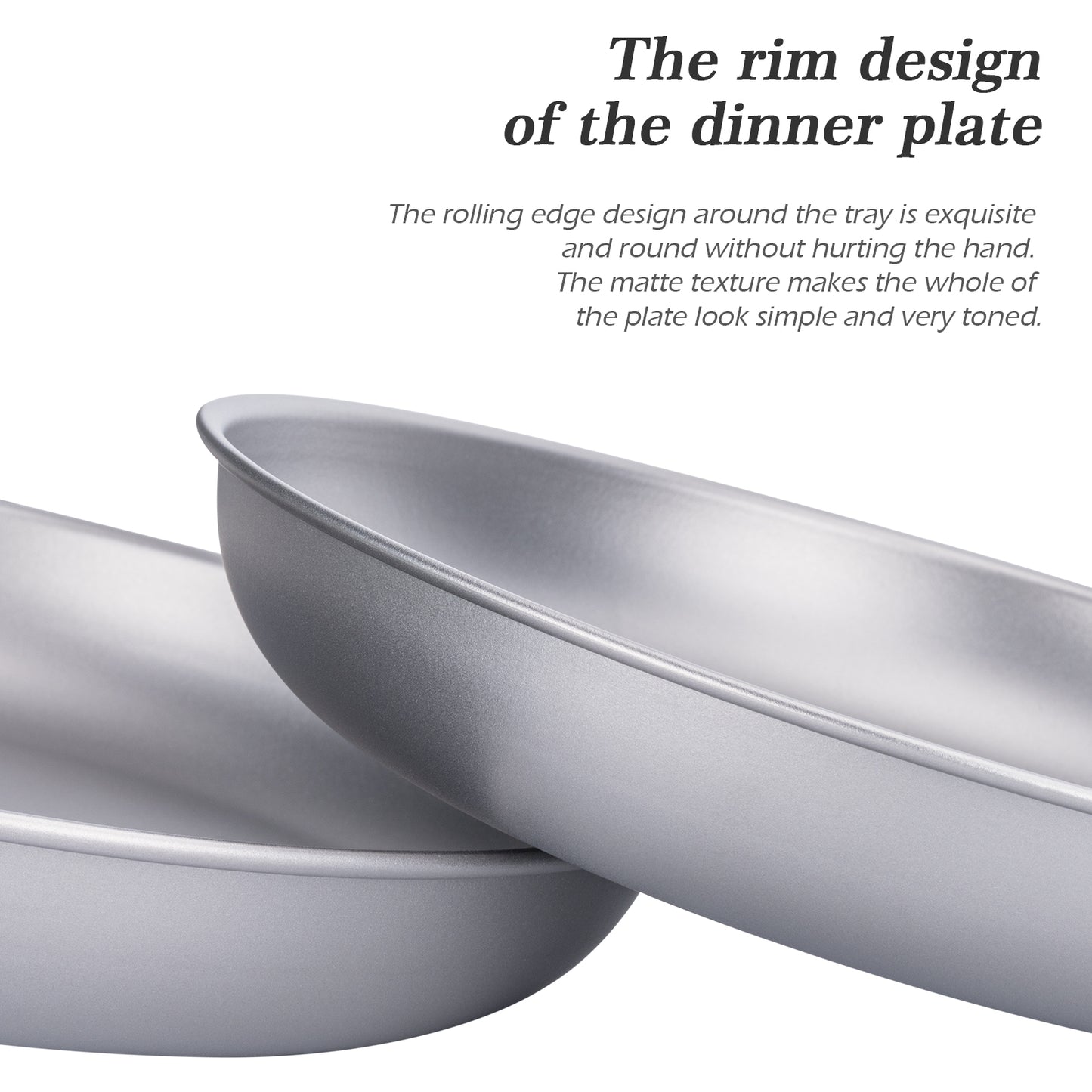Boundless Voyage Titanium Plates Dishes Saucer Outdoor Camping Home Food Tray Portable Durable Tableware Stackable Serving Plates