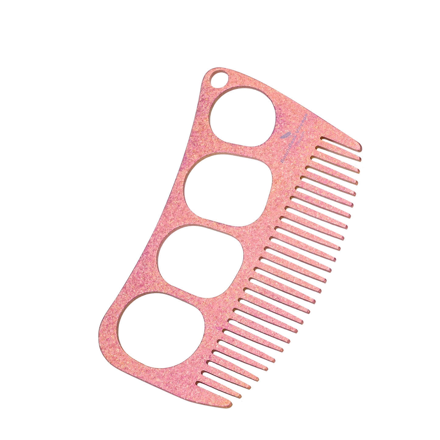 Boundless Voyage Titanium Crescent Comb, Unisex Hair & Beard Grooming Comb for Household Daily Use and Travel Carry