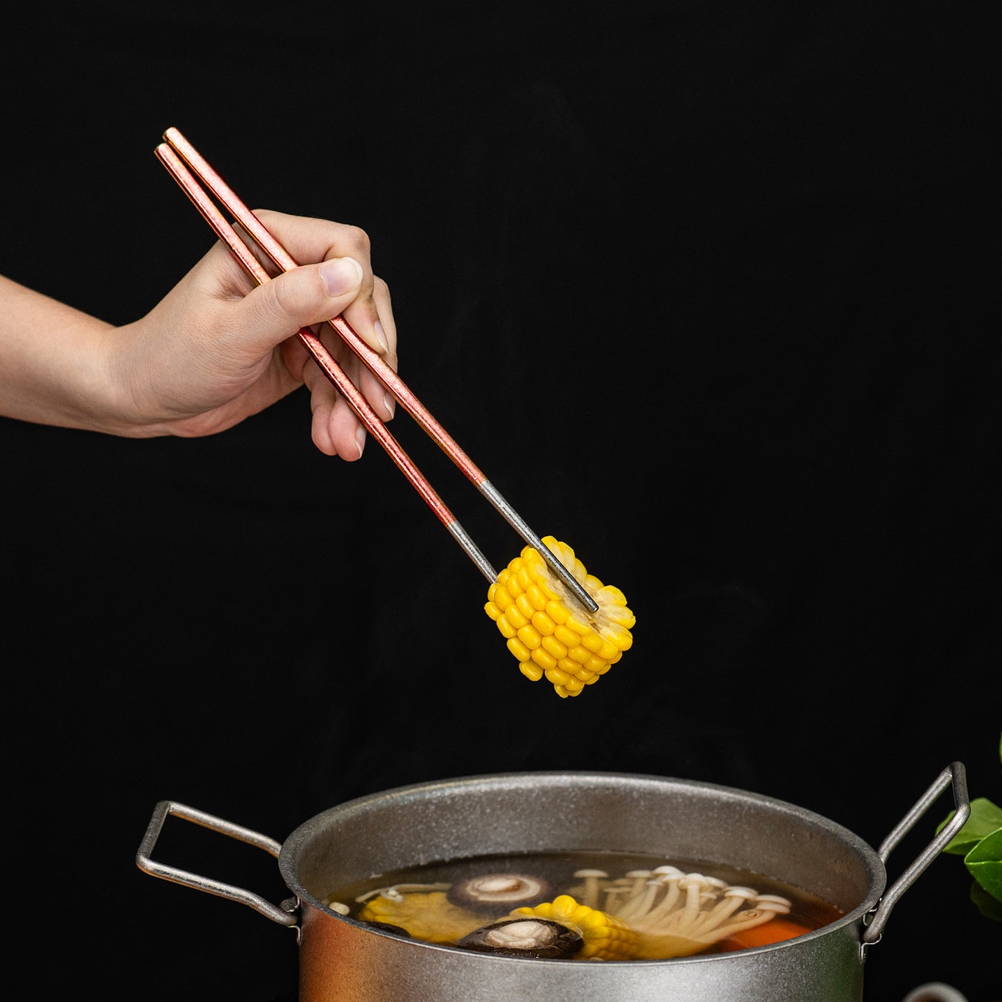 Boundless Voyage 23cm Colorful Pure Titanium Chopsticks | Ultralight Non-Slip Reusable Cutlery with Carry Bag for Camping, Hiking, Travel & Daily Home Use Ti1005T