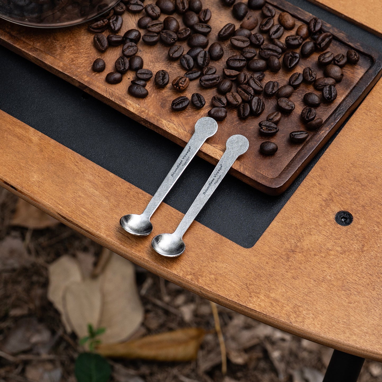 Boundless Voyage Pure Titanium Mini Coffee Spoon | Ultralight Small Stirring Spoon for Sugar, Jam, Tea & Dessert, Party Tableware Ti1040T