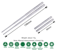 Boundless Voyage Foldable Telescopic Titanium Chopsticks Outdoor Camping Travel Picnic Folding Tableware Cutlery Titanium Camping Utensils Ti1004T