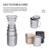 Boundless Voyage 300ml Single Wall Titanium Cup with Lid | Ultralight Portable Camping Mug for Tea Coffee EDC Hiking Ti3034D