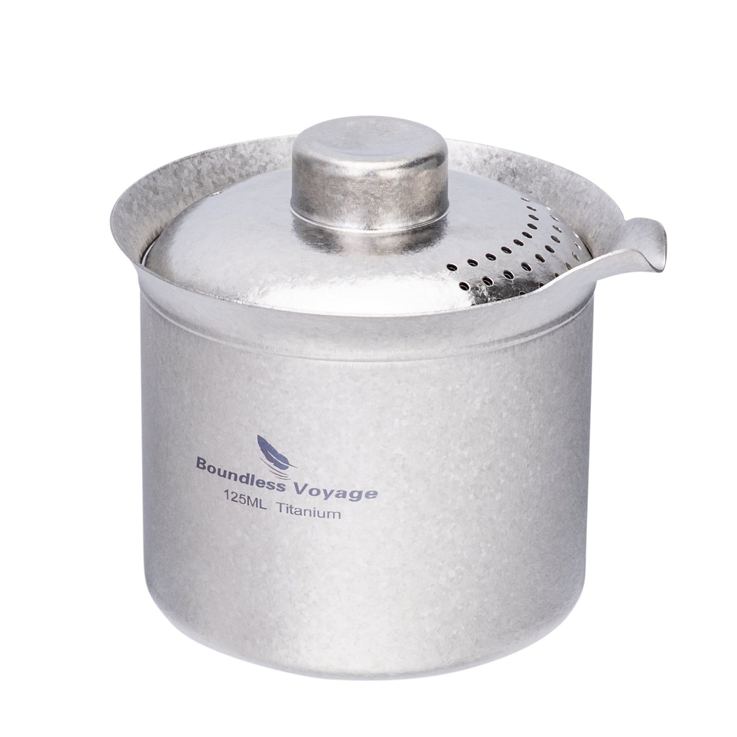 Boundless Voyage Titanium Double-Layer Tea Maker, Ultralight Portable Camping Teapot for Outdoor Tea Brewing  Ti3145D