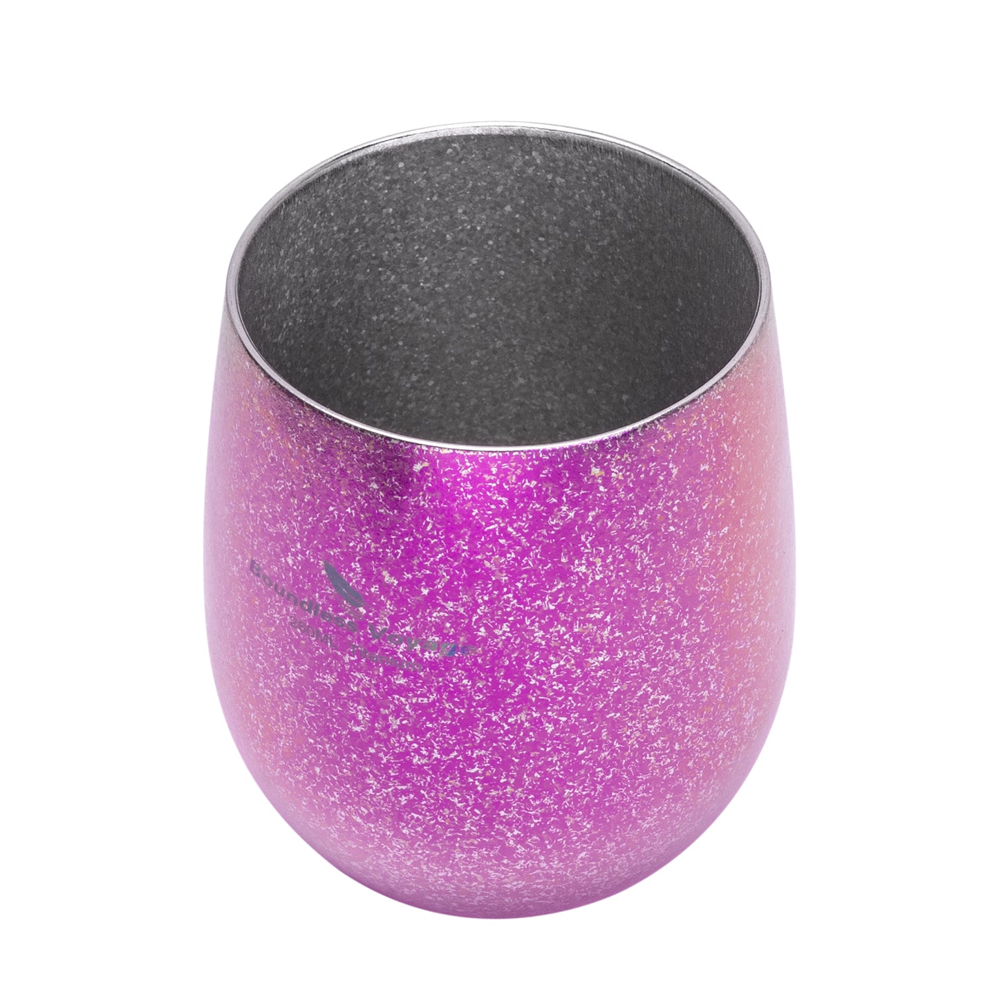 Boundless Voyage 260ML Titanium Double-Walled Egg Shaped Cup, Ice Crystal High-Temp Crystalline Texture Insulated Tea Coffee Mug, Ultralight Portable Drinkware for Camping, Travel & Daily Home Use Ti3084D