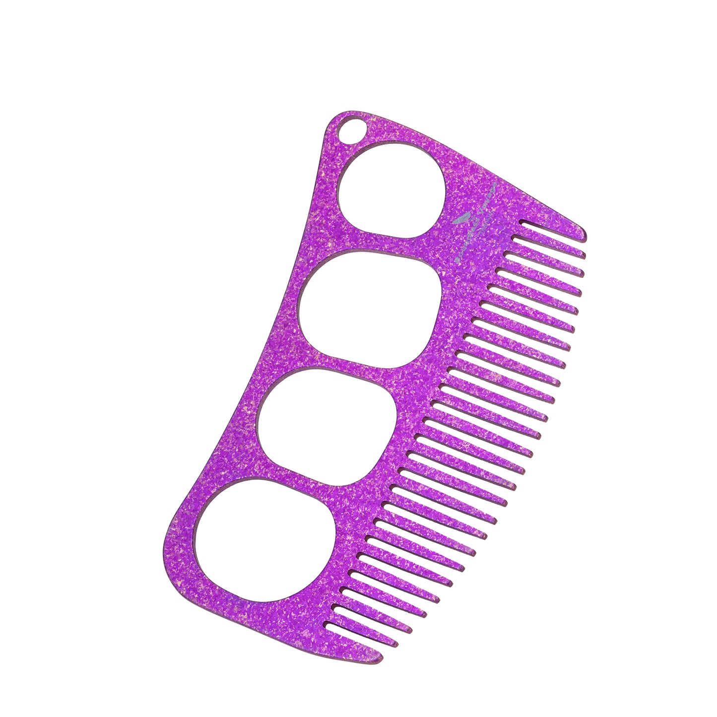 Boundless Voyage Titanium Crescent Comb, Unisex Hair & Beard Grooming Comb for Household Daily Use and Travel Carry