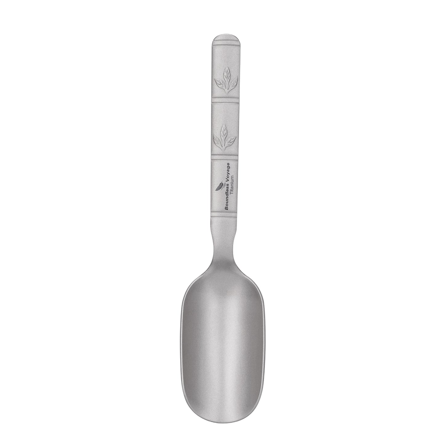 Boundless Voyage Titanium Tea Scoop, Lightweight Coffee Scoop for Camping Travel Home Outdoor Tableware with Carry Bag , Dishwasher Safe Ti1135T