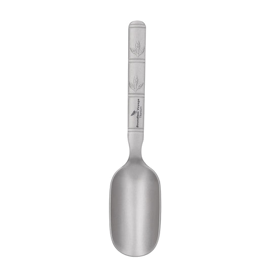 Boundless Voyage Titanium Tea Scoop, Lightweight Coffee Scoop for Camping Travel Home Outdoor Tableware with Carry Bag , Dishwasher Safe Ti1135T