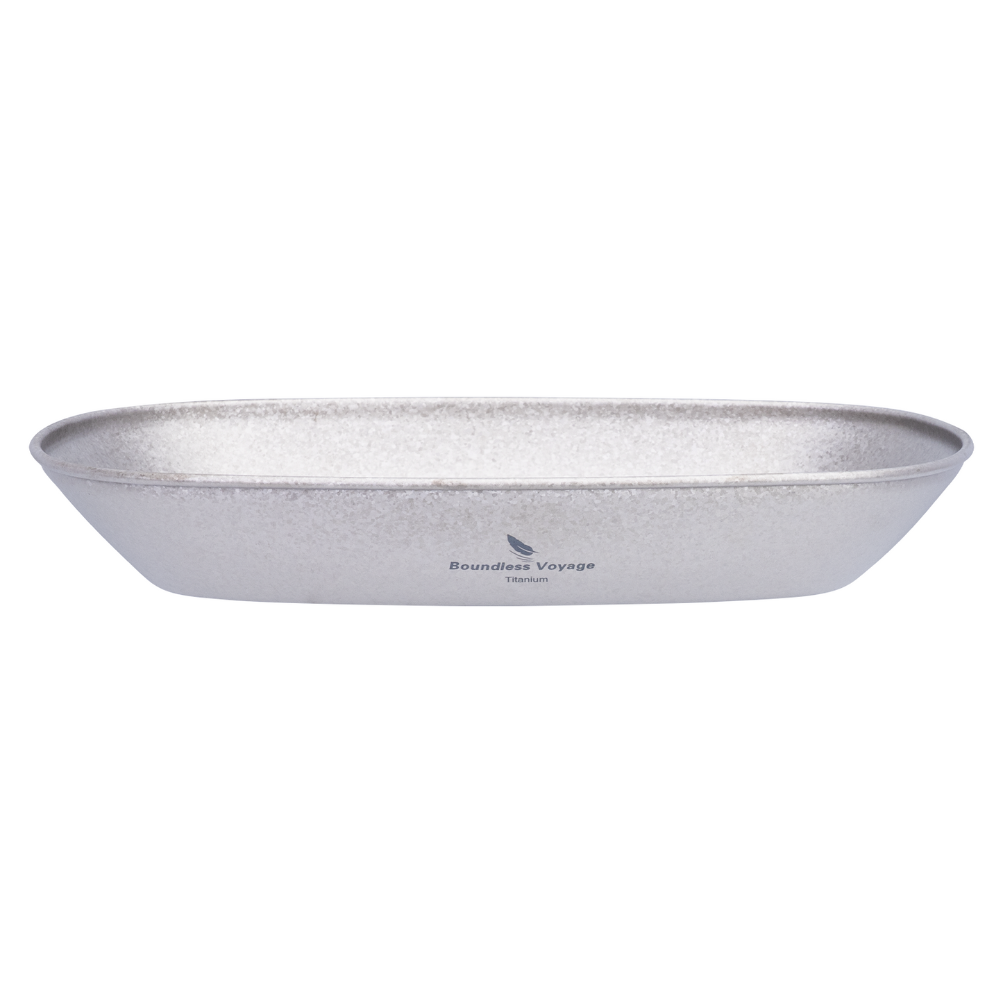Boundless Voyage Ultralight Pure Titanium Plate, Portable Outdoor Camping Dish with Mesh Carry Bag for Hiking Backpacking Picnic Daily‑Use Tableware Ti1142T