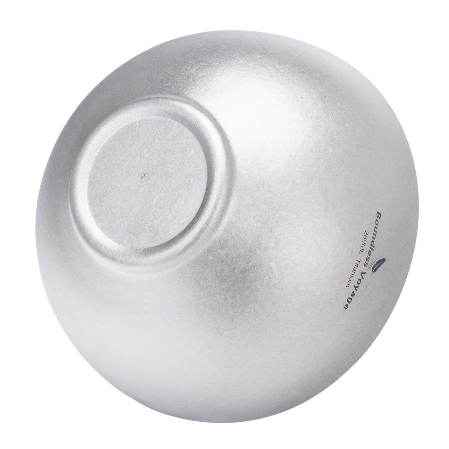 Boundless Voyage 260ml Titanium Double-Wall Bowl, Ultralight Anti-Scald Camping Bowl for Hiking Outdoor Home Ti1081T