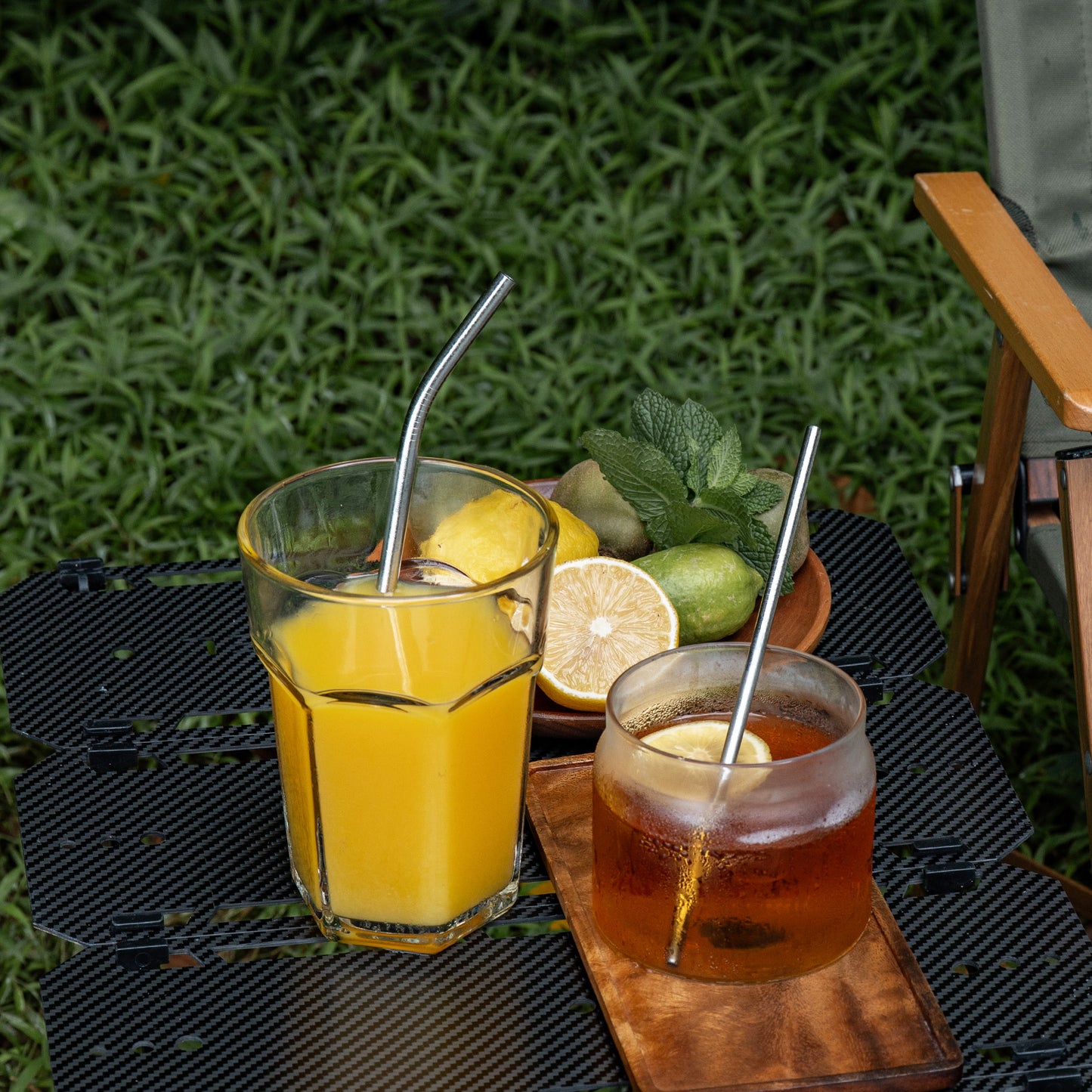 Boundless Voyage Titanium Drinking Straws, Reusable Pure Titanium Metal Straws 6mm 8mm Ti1016T Ti1017T