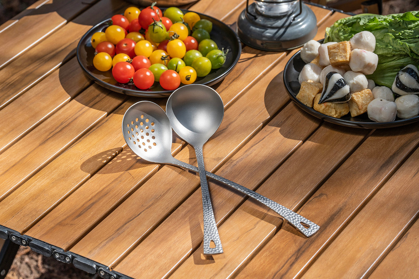 Boundless Voyage Titanium Ladle Durable Long Handle Soup Ladle Serving Spoon Ladles For Cooking Gravy Sauces Ti1062T