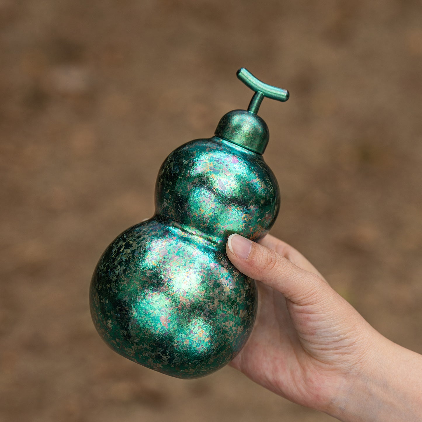 Boundless Voyage Titanium Crystallized Gourd Bottle 500ml Whiskey Alcohol Drink ware for Outdoor Camping Hiking Ti3270D