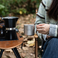 Boundless Voyage 220ml Double Wall Titanium Coffee Cup, Lightweight Portable Insulated Mug, Outdoor Camping Travel Tableware Ti3052D