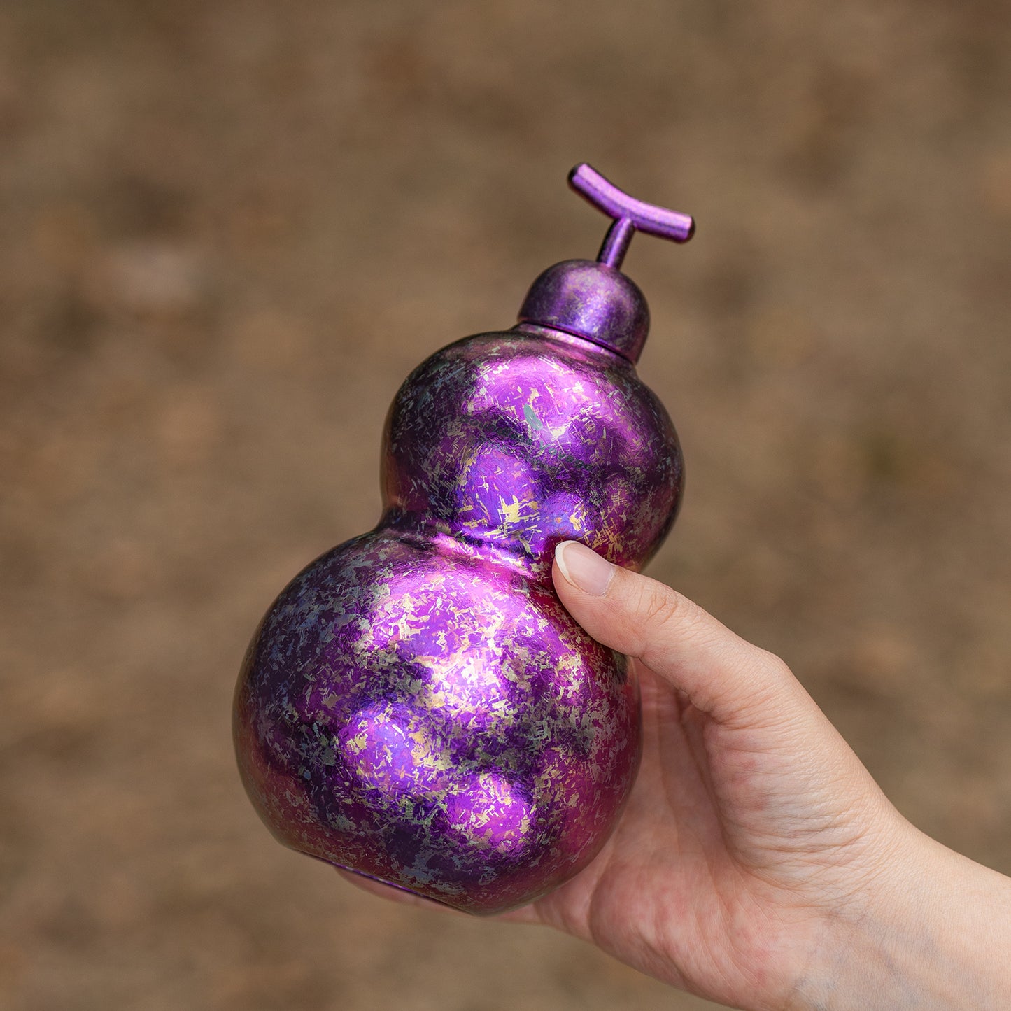 Boundless Voyage Titanium Crystallized Gourd Bottle 500ml Whiskey Alcohol Drink ware for Outdoor Camping Hiking Ti3270D