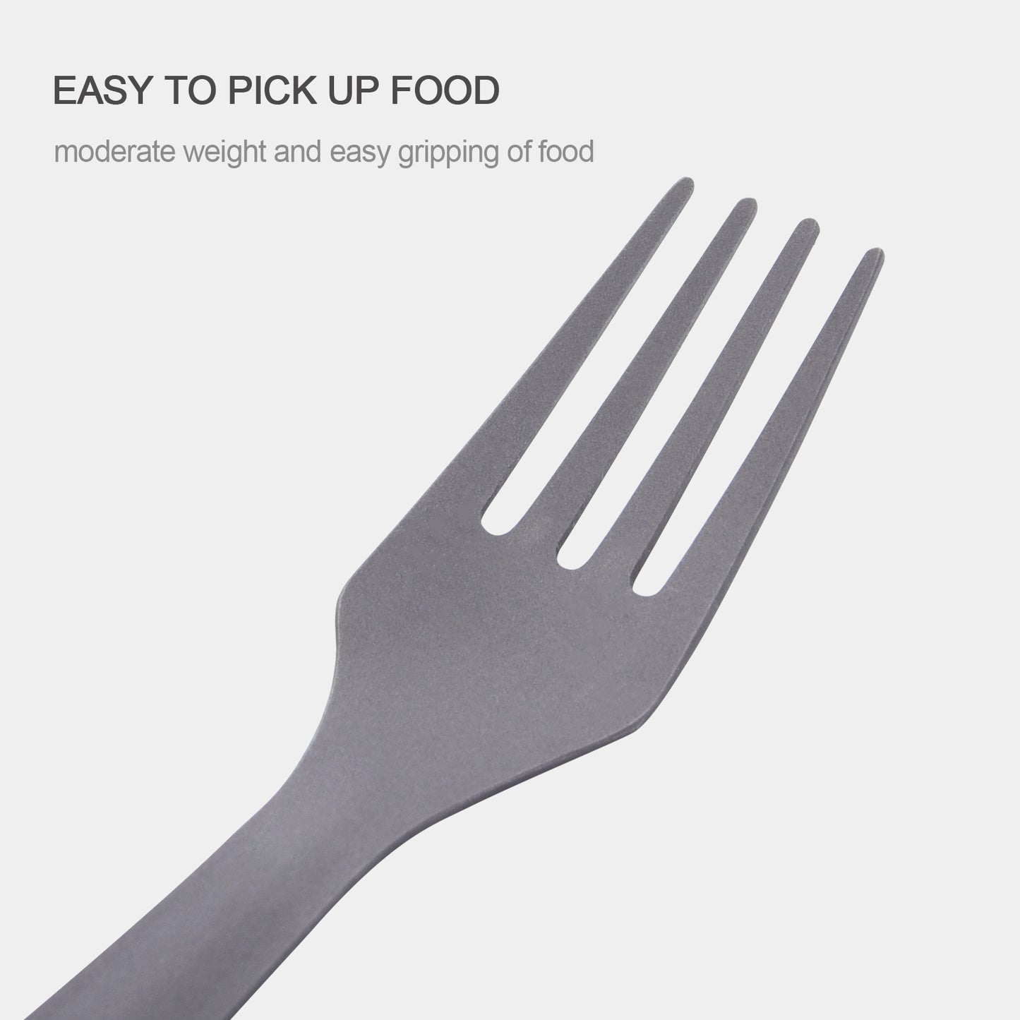 Boundless Voyage Utility Titanium Cutlery Set, Spoon Fork Knife with Built-In Bottle Opener, Portable Travel Camping Tableware with Easy Storage Cloth Case Ti1066T