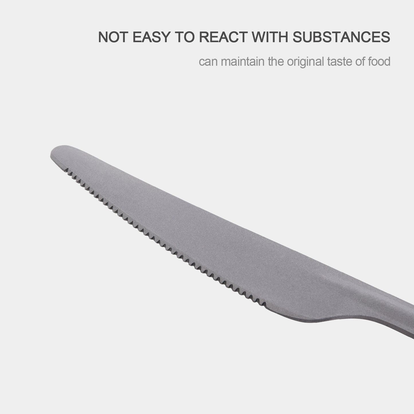 Boundless Voyage Utility Titanium Cutlery Set, Spoon Fork Knife with Built-In Bottle Opener, Portable Travel Camping Tableware with Easy Storage Cloth Case Ti1066T