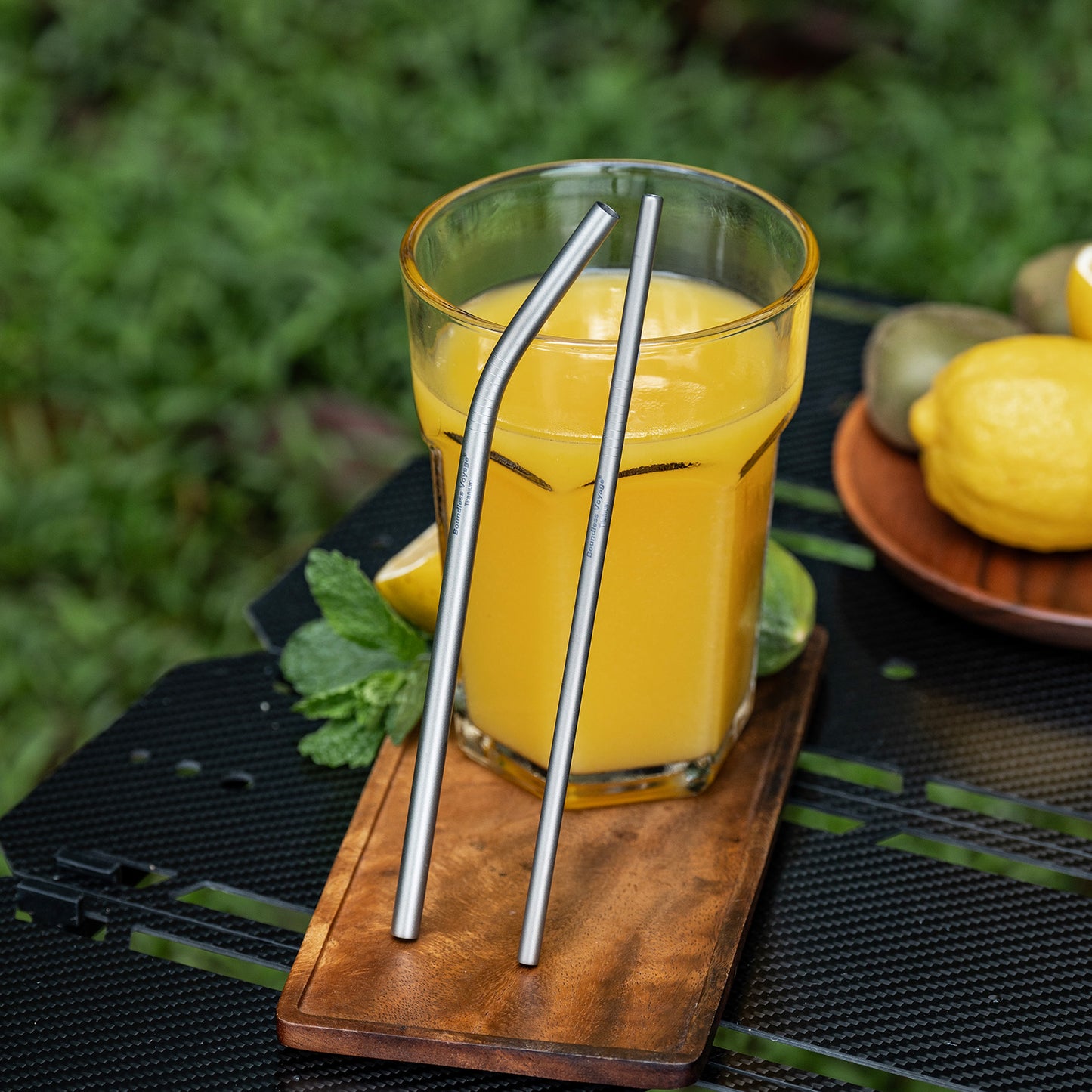 Boundless Voyage Titanium Drinking Straws, Reusable Pure Titanium Metal Straws 6mm 8mm Ti1016T Ti1017T